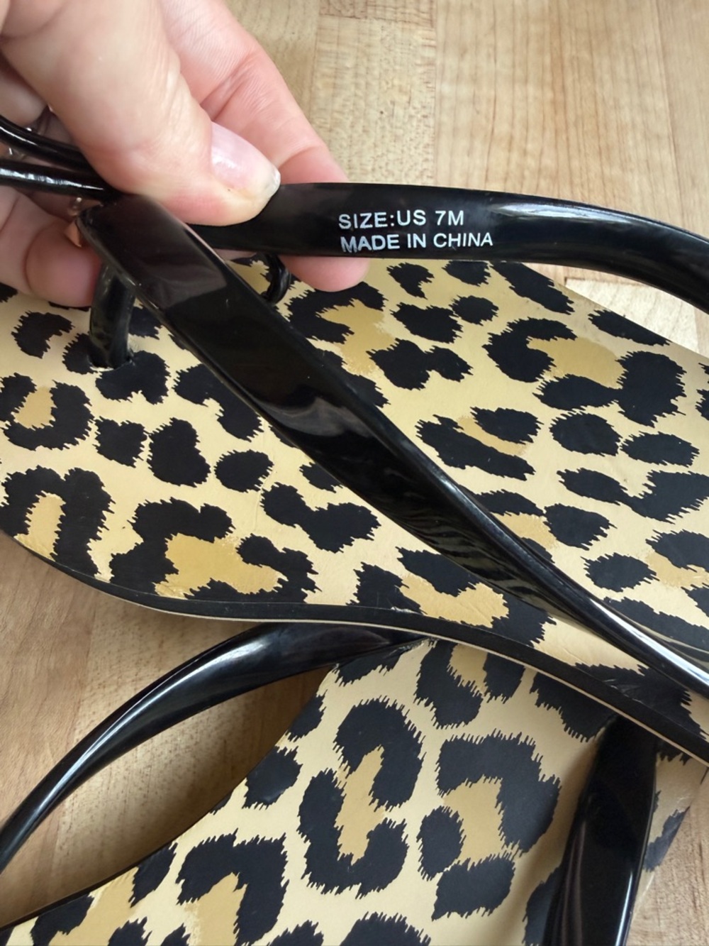 kate spade Leopard Print Flip Flops with Black Bow - Picture 4 of 4